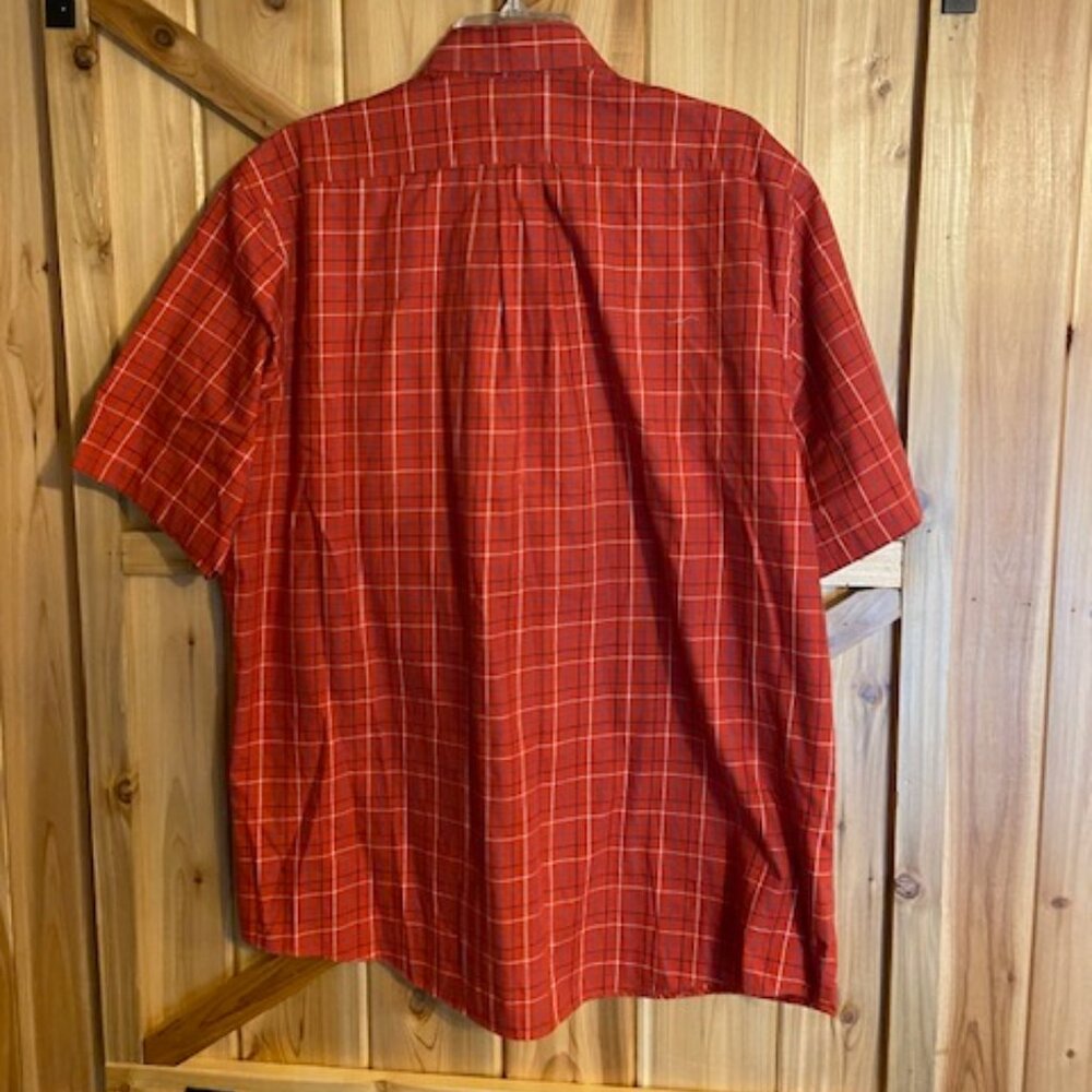 LL Bean Shirt Mens Size L Regular Button Down Short Sleeve Shirt - Picture 2 of 4